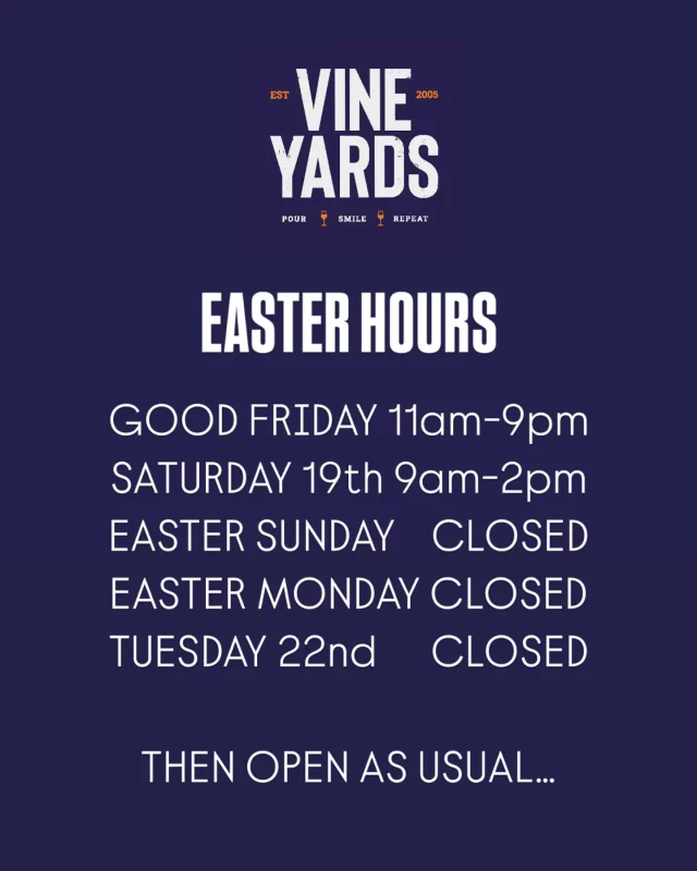 Happy Easter! 🐣 🍷 
Come and raise a glass, or pick up a bottle or two from your local indie. We’ve still got some Easter Wine Cases available too. That’s what long weekends are made for!

#Sherborne #Dorset #WineShop
